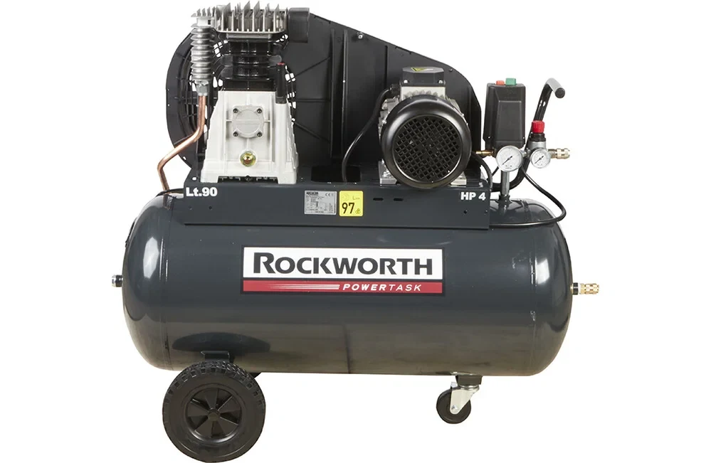 Rockworth 4 HK, kompressor med 90 liters tank och 400 V